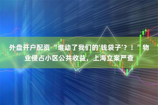 外盘开户配资 “谁动了我们的‘钱袋子’？！”物业侵占小区公共收益，上海立案严查