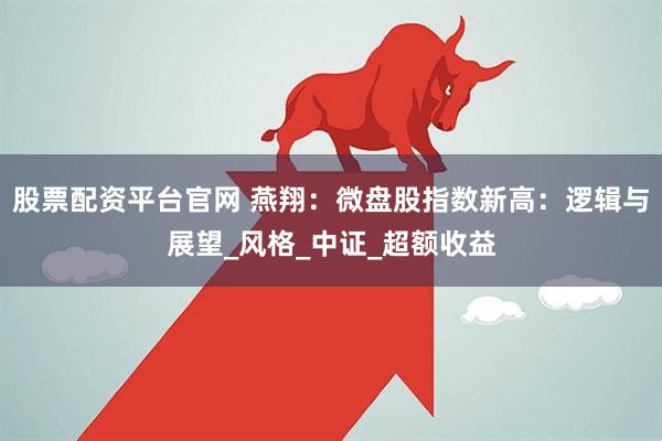 股票配资平台官网 燕翔：微盘股指数新高：逻辑与展望_风格_中证_超额收益